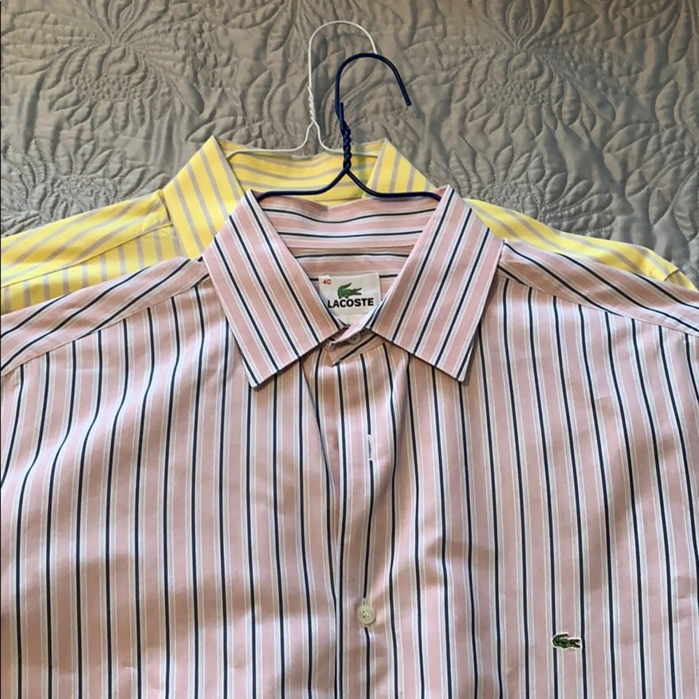 Bundle of Men’s Lacoste button down shirts
